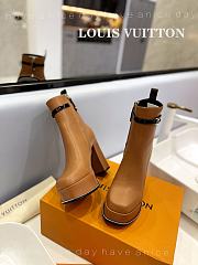 kitlife Louis Vuitton Fame Platform Ankle Boots ‘Brown’ 1AABKA - 6