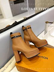 kitlife Louis Vuitton Fame Platform Ankle Boots ‘Brown’ 1AABKA - 2