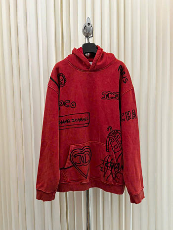 kitlife Chanel red hodie 