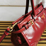 Kitlife Prada medium triangle-logo belted handbag red bag - 32x15x13cm - 2