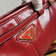 Kitlife Prada medium triangle-logo belted handbag red bag - 32x15x13cm - 3
