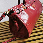 Kitlife Prada medium triangle-logo belted handbag red bag - 32x15x13cm - 4