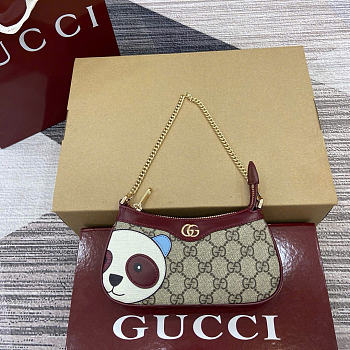 kitlife Gucci GG mini bag with panda red bag - 19x10x3.5cm