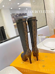 kitlife Louis Vuitton hight boot black heels 3cm - 5