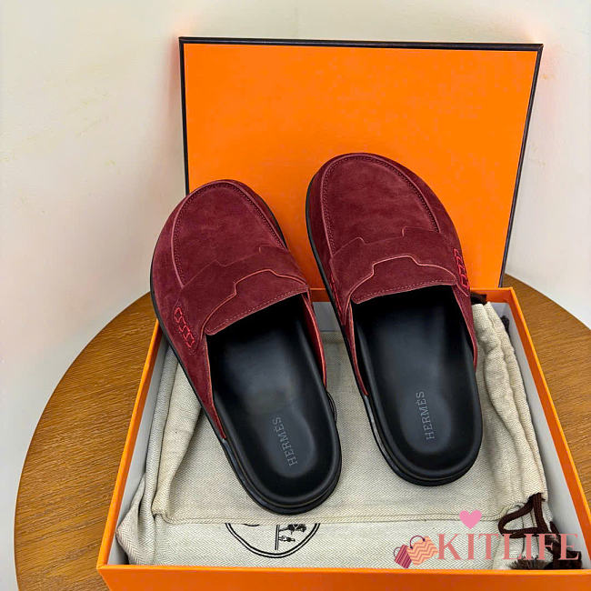 kitlife Hermes sandals red - 1