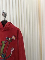 kitlife louis Vuitton red hodie  - 4