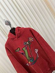 kitlife louis Vuitton red hodie  - 3