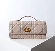 kitlife Dior Miss Caro Top Handle Pouch beige - 24x12x4 cm - 1