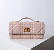 kitlife Dior Miss Caro Top Handle Pouch Pink - 24x12x4 cm - 1
