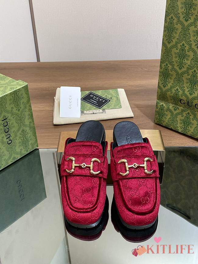 kitlife Gucci slippers red - 1