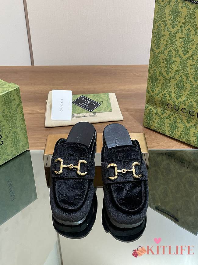 kitlife Gucci slippers black  - 1