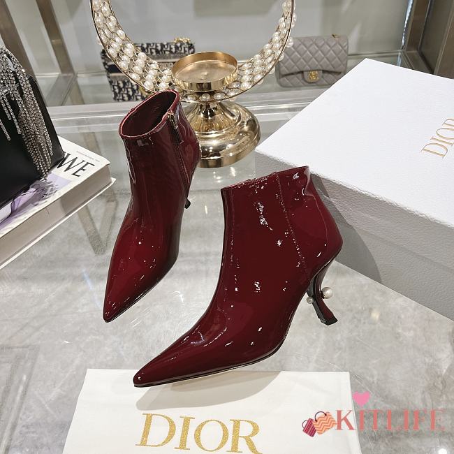 kitlife Dior Tribales Heeled Ankle Boot red - 1