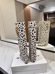 Kitlife Givenchy Shark Lock Stiletto boots in pony with leopard print  - 6