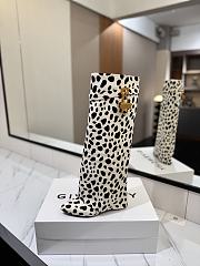 Kitlife Givenchy Shark Lock Stiletto boots in pony with leopard print  - 5