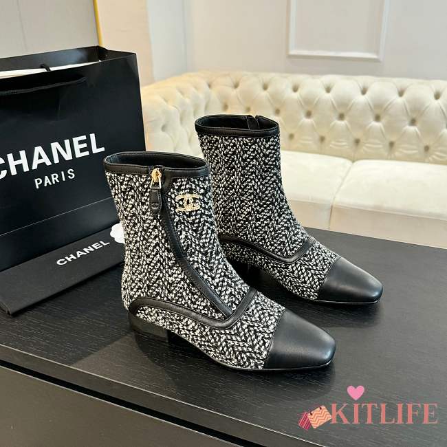 kitlife Chanel boots black 016 - 1