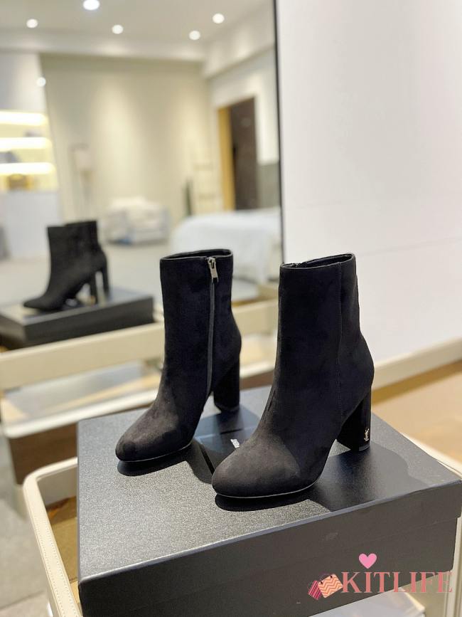 kitlife YSL BETTY booties in suede black - 1