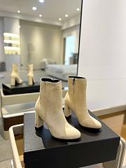 kitlife YSL BETTY booties in suede white - 6
