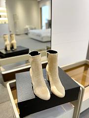kitlife YSL BETTY booties in suede white - 5
