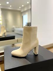 kitlife YSL BETTY booties in suede white - 3