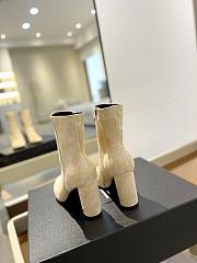 kitlife YSL BETTY booties in suede white - 4