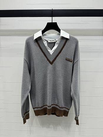 kitlife MiuMiu sweater gray