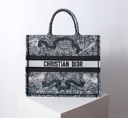 Kitlife Large Dior Book Tote World Motif blue bag - 42 × 35 × 18.5 cm - 1