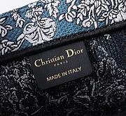 Kitlife Medium Dior Book Tote World Motif blue bag - 42 × 35 × 18.5 cm - 3