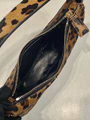 Kitlife Prada Women's Metallic Arqué Printed Leather Shoulder Bag - 22.5x18.5x6cm - 6