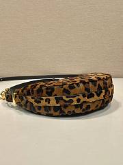 Kitlife Prada Women's Metallic Arqué Printed Leather Shoulder Bag - 22.5x18.5x6cm - 3