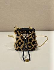 Kitlife Prada Printed leather mini pouch - 10x12x7cm - 1