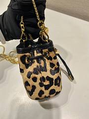 Kitlife Prada Printed leather mini pouch - 10x12x7cm - 6