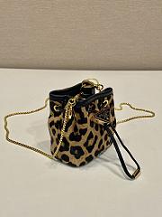 Kitlife Prada Printed leather mini pouch - 10x12x7cm - 3