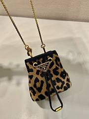 Kitlife Prada Printed leather mini pouch - 10x12x7cm - 4