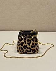 Kitlife Prada Printed leather mini pouch - 10x12x7cm - 2