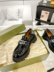 kitlife Gucci Interlocking G lug sole loafers black - 2