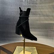 René Caovilla 80mm crystal-embellished suede ankle boots black&black - 2