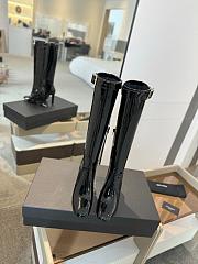 Kitlife Saint Laurent long boots black shiny leather - 2