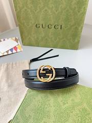 Kitlife Gucci Belt Black 2cm - 1