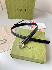 Kitlife Gucci Belt black silver 2cm - 4