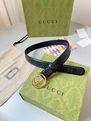 Kitlife Gucci Belt gold&black 3cm - 3