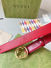 Kitlife Gucci Belt gold&red 3cm - 4