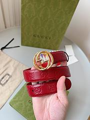 Kitlife Gucci Belt gold&red 3cm - 5