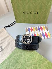 Kitlife Gucci Belt silver&black 3cm - 1