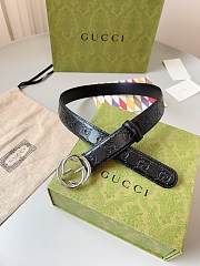 Kitlife Gucci Belt silver&black 3cm - 5