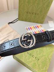 Kitlife Gucci Belt silver&black 3cm - 4