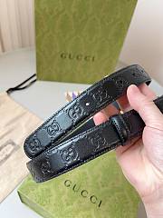 Kitlife Gucci Belt silver&black 3cm - 3