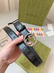 Kitlife Gucci Belt silver&black 3cm - 2