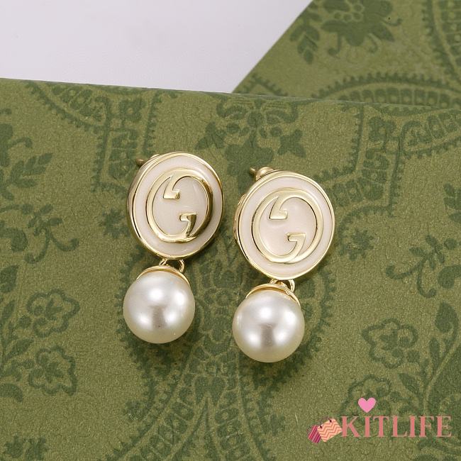 kitlife Gucci earring pearl - 1