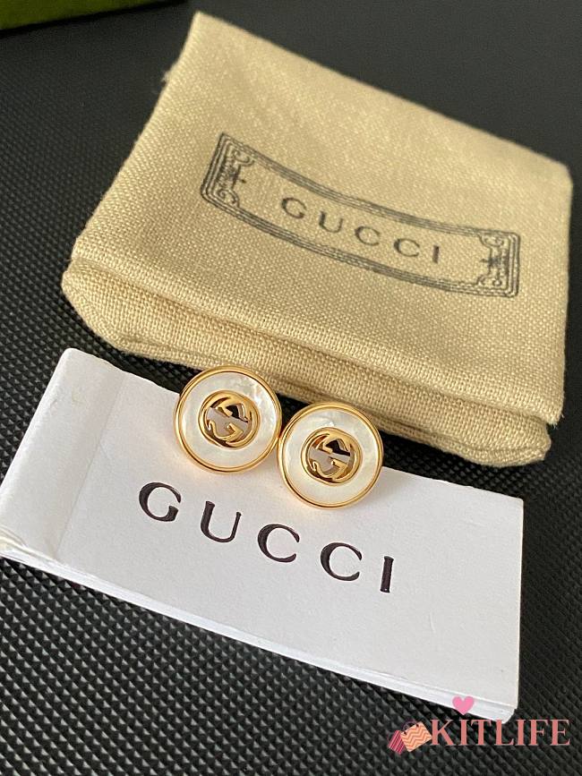 kitlife Gucci earring pearl white - 1