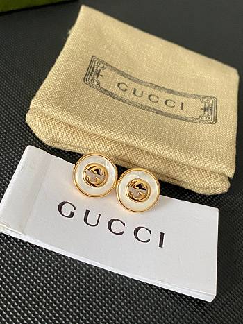 kitlife Gucci earring pearl white